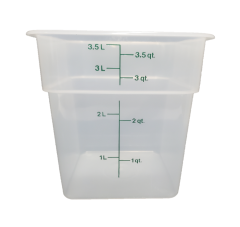 CAMB-4SFSPP190 4 Qt. Food Container with Green Graduation (Translucent) - CamSquare