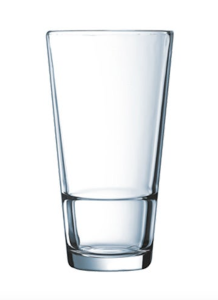 CARD-H3856 14 oz. Stack Up Beverage Glass