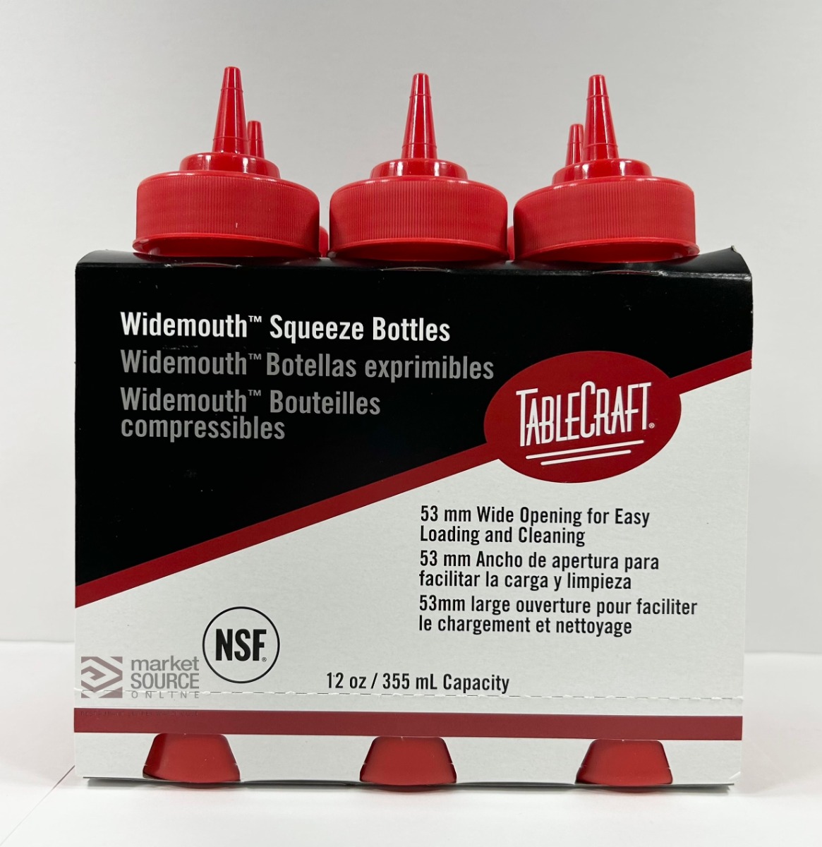24 oz. WideMouth Squeeze Dispenser (Red/Ketchup